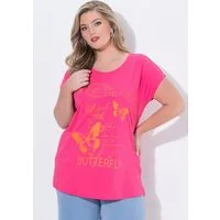 MIAMODA T-Shirt T-Shirt Comfort Fit Schmetterlings-Motiv