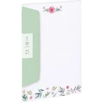 Rössler Briefpapier RÖSSLER Briefpapier Set Blossorn 5 Blatt/5 Briefumschläge DIN A4