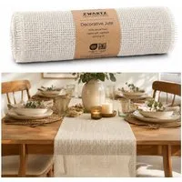 DecoHomeTextil Heimtextilmanufaktur Tischläufer Deco Jute Tischläufer Tischband Geschenkband Eco Friendly