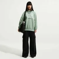 Nike Sportswear Kapuzensweatshirt W NSW PHNX FLC OS GFX HDY mit Kordelverschluss, atmungsaktives Material, gerader Abschluss
