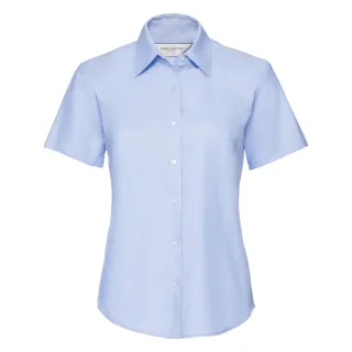 Russell Collection - Bluse mit kurzen Ärmeln - Damen (Hellblau)