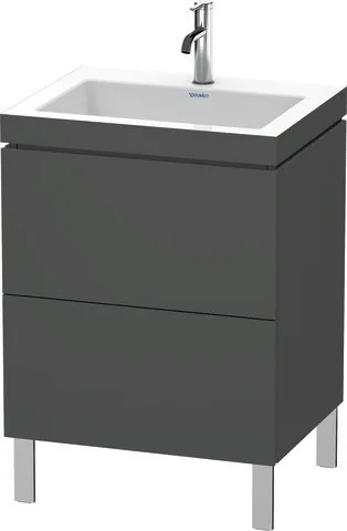 Duravit L-Cube c-bonded Set bodenstehend Graphit Matt 600x480x698 mm - LC6936O4949 LC6936O4949