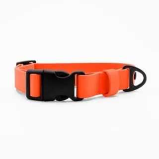 THE DOG IDEA Biothane Halsband Orange Klickverschluss L