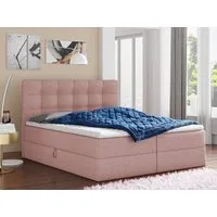 Sofnet Boxbett Best (mit zwei Bettkästen, Bonell-Matratze und Topper), Doppelbett, Polsterbett mit Kopfteil, Boxspringbett