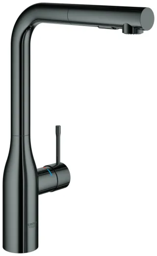 GROHE Küchenarmatur Essence 30504 ausziehbare Spülbrause hard graphite, 30504A00 30504A00