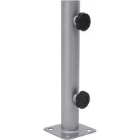 vidaXL Schirmhalter Sonnenschirmständer für Ø32/34/38 mm Mast Silbern Stahl, 1 tlg.