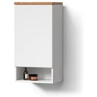 Livinity® Hängeschrank Tanaro, Weiß/Weiß, 40 x 77.5 cm mit 4 Fächer (1-St)