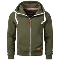 Alessandro Salvarini Sweatjacke Herren mit Kapuze – Zip Hoodie mit Reißverschluss Bequeme Sweatjacke aus Baumwollmix mit Kapuze
