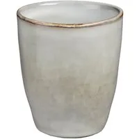 Mica Decorations Becher Mica Becher Tabo grau, Ø 7,5 cm x 8,5 cm, Keramik