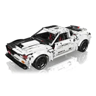 Mould King 13128S 1/10 Remote Controlled Hellcat Muscle Super Car Motorized MOC Building Blocks 1805pcs DIY Assembly Bri