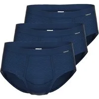 Ammann Slip 3er Pack Jeans Feinripp (Spar-Set, 3-St) Slip / Unterhose - Baumwolle - mit Eingriff