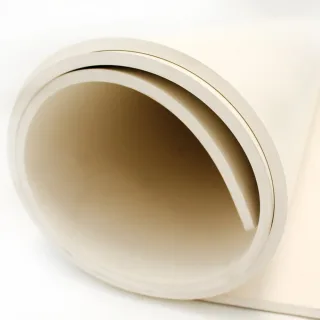 Naturgummiplatten in Lebensmittelqualität Industriegummi | Größe: 1.4 m x 10 m x 3 mm