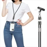 ANSMANN AG Handykette universal, Lanyard USB C Kabel, Handyband zum umhängen USB-Kabel