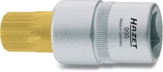 HAZET Schraubendreher-Steckschlüsseleinsatz (1/2 Zoll), Innen Vielzahn Profil XZN - 990-5