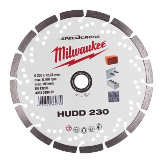 Milwaukee - Diamant-Trennsscheibe SPEEDCROSS HUDD 230x2,6x22,23 - 4932399822