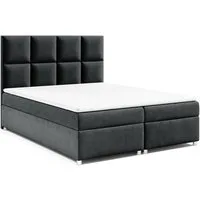 Best for Home Boxspringbett mit Stauraum Doppelbett Trinity K-2 mit 7-Zonen Komfort Topper (Polsterbett Doppelbett Boxbett mit gepolstertes Kopfteil, versch. Größen, 1-St., 140x200 160x200 180x200 200x200 cm), Handwerksqualität, TOP Preis-Leistungs-V