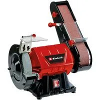 Stand-Bandschleifer TC-US 350, Doppelschleifer rot/schwarz, 350 Watt