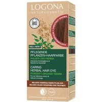 LOGONA Haarfarbe Pflegende Pflanzen-Haarfarbe Pulver - Kastanienbraun 100g