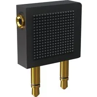 OEHLBACH i-Jack AD-Flight Mobiler Y-Klinke-Adapter für Flugzeuge Reiseadapter 3,5 mm Klinke zu 3,5mm Klinkenbuchse, Hochwertige Verarbeitung, Perfekte Kontaktsicherheit