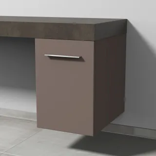 Sanipa Anbau-/Solitärschrank Anschlag links 2morrow (G3390L) 510x350x520 Taupe-Matt, G33901TL G33901TL