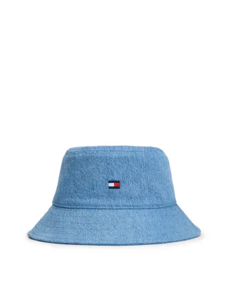 FLAG DENIM BUCKET HAT Denim