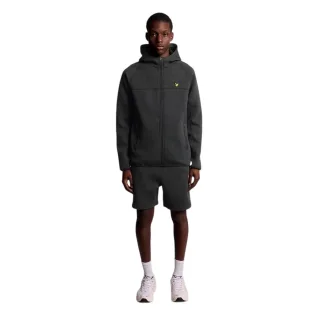 Lyle & Scott - Hoodie mit durchgehendem Reißverschluss für Herren, Raglanärmel (Schwarz)