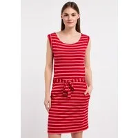 Ragwear Minikleid TAGG STRIPES (2-tlg) Fließende Viskosemischung mit Streifen und Bindeband