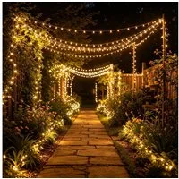 Salcar LED Solarleuchte LED Lichterkette Solar Lichterkette Solar Licht Garten 13Modi Warmweiß, 21,6 m / 480 LEDs / 4,5 cm LED-Abstand / 3 m Zuleitung