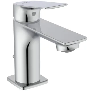 Ideal Standard Waschtisch-Armatur H75 Ceralife C Ausladung 95mm mit Ablaufgarnitur BlueStart Chrom,  BE040AA