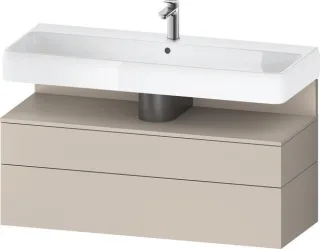 Duravit Qatego Waschtischunterbau wandhängend Taupe Matt 1190x470x590 mm - QA4396091910000 QA4396091910000