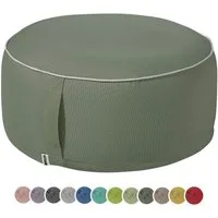 heimtexland Sitzkissen Outdoor Pouf Bodenkissen Garten Lounge Deko Hocker, schmutz-/wasserabweisend I UV-beständig I waschbar