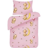 Bestgoodies Kinderbettdecke + Kopfkissen Kinder Betten-Set inkl. Bettwäsche, Füllung: 100% Polyester, Klimafaser, Bettbezug aus 100% Baumwolle - Steppbett