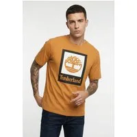 Timberland T-Shirt STACK LOGO Colored Short Sleeve Tee mit markantem Logo-Design, Kurzarm, aus Baumwolle
