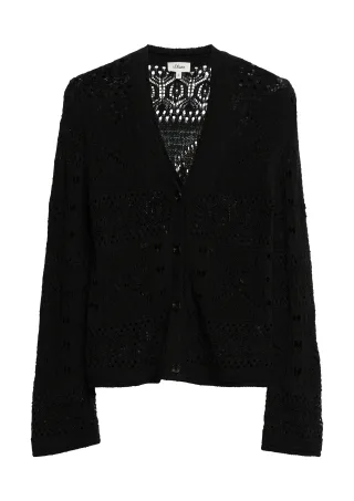 s.Oliver - Strickjacke schwarz - Gr. - 44
