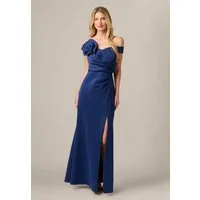 Adrianna Papell Abendkleid Off Shoulder Scuba Gown Elastisches, elegantes und figurbetontes Meerjungfrauen-Kleid