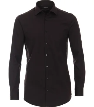 VENTI - Businesshemd schwarz - Gr. - 42