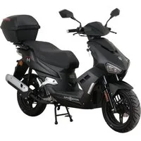 Alpha Motors Motorroller Mustang FI, 50 ccm, 25 km/h, Euro 5, (Set, mit Topcase), mit USB-Anschluss und Lenkerschloss, sportliches Design