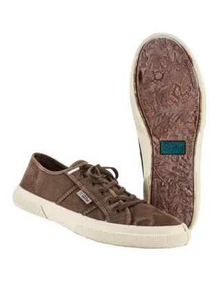 Natural World Herren Natural-Sneaker Blau Obermaterial: 100 % Baumwolle (aus kontrolliert biologischem Anbau)