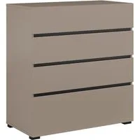 OTTO home Schubkastenkommode Cross, moderne grifflose Kommode, 80x40x85cm (BxTxH), Schubladenschrank, Sideboard mit 4 Schubkasten