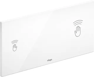 Viega WC Betätigungsplatte VisignforCare 8352.21 in Kunststoff weiß-alpin 653828