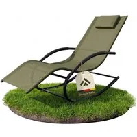 NovaTerra Gartenlounge-Set Premium Sun Lounger verschiedene Farben, Terrasse und Outdoor, Wetterfeste und rostbeständige Liege mit pulverbeschichtetem Gestell