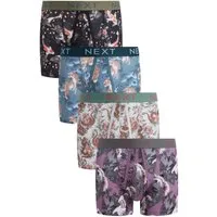 Next Boxershorts Gemusterte Boxershorts, 4er-Pack (4-St)