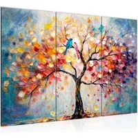 Runa Art XXL-Wandbild Baum Modern Bild auf Vlies Leinwand Natur Wohnzimmer