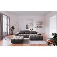 COTTA Ecksofa Orion L-Form, B: 307 cm, 2x Kopfteilverstellung & 3 Nierenkissen