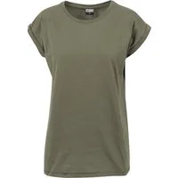 URBAN CLASSICS Kurzarmshirt Urban Classics Damen Ladies Extended Shoulder Tee (1-tlg)