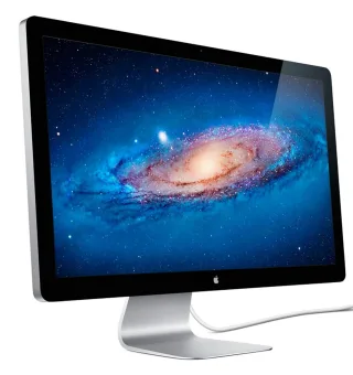 Apple Thunderbolt Display [27'' WQHD IPS 60Hz Thunderbolt 1 / Mini DisplayPort 12ms Reaktionszeit] silber / schwarz