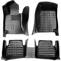 fussmattenprofi.com Auto-Fußmatte 5D Premium Auto Fussmatten für Mercedes C Klasse (W205/S205) 2014-2021 (1 St), für Mercedes Mercedes C Klasse