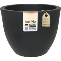 Heimwerkercenter Blumentopf MePla Blumentopf Siena ø30 cm, Anthrazit, frostfester Kunstoff