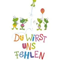 BSB Grußkarten Abschied - Glückwunschkarte im Format 11,5 x 17 cm mit Briefumschlag