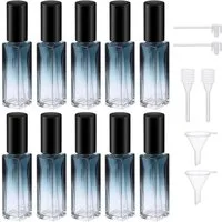 FELIXLEO Parfümzerstäuber Parfümzerstäuber 10ml Nachfüllbar 10 Stück Blau (1 St)